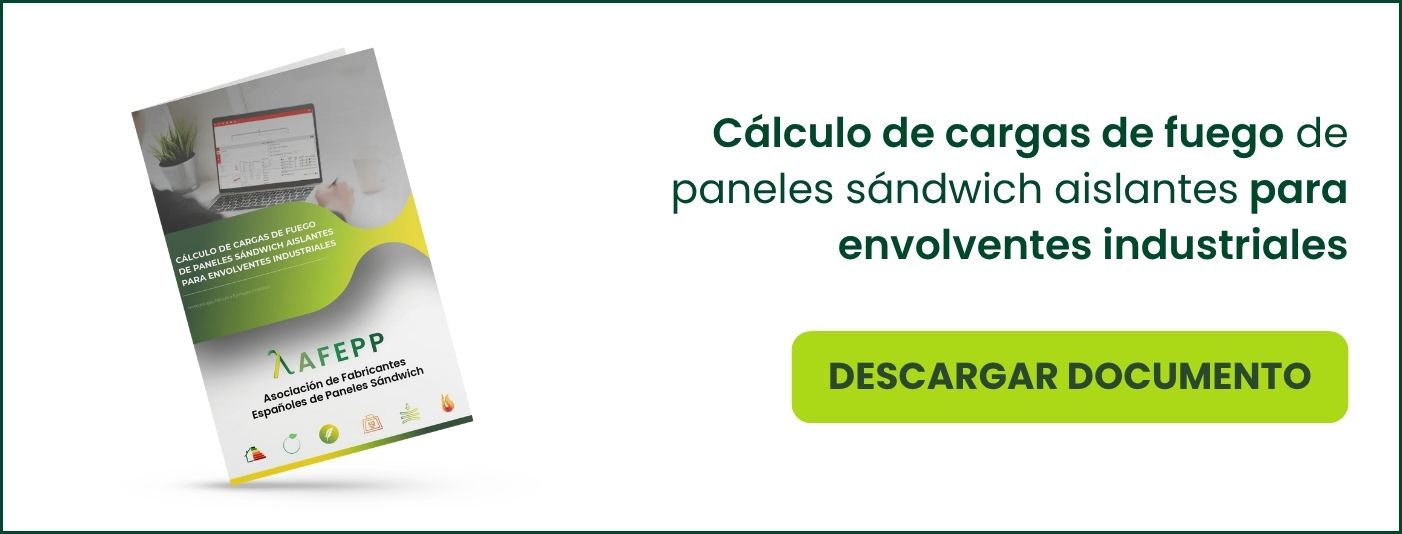AFE - CTA Desktop - Cálculo de cargas de fuego de paneles sándwich aislantes para envolventes industriales